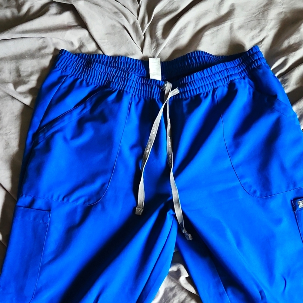 Royal blue scrub pants